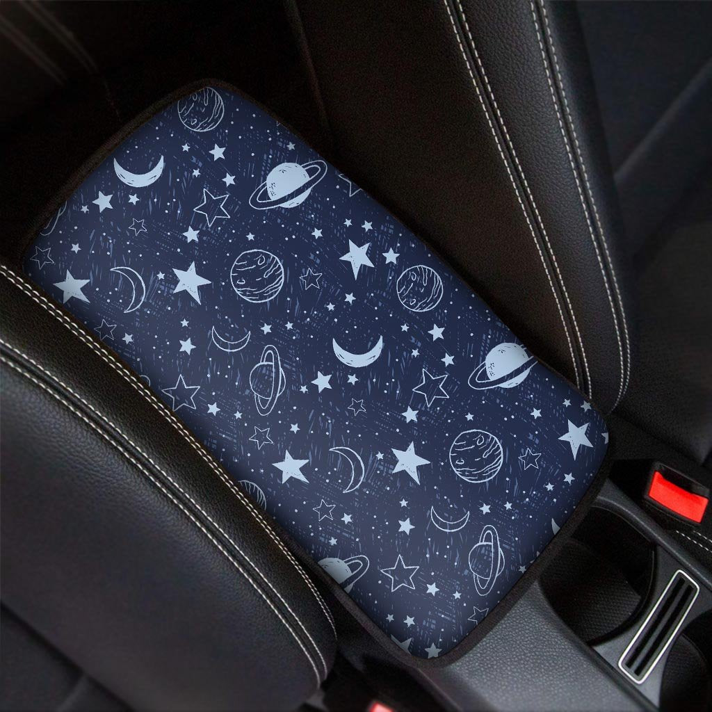 Doodle Galaxy Space Car Console Cover-grizzshop