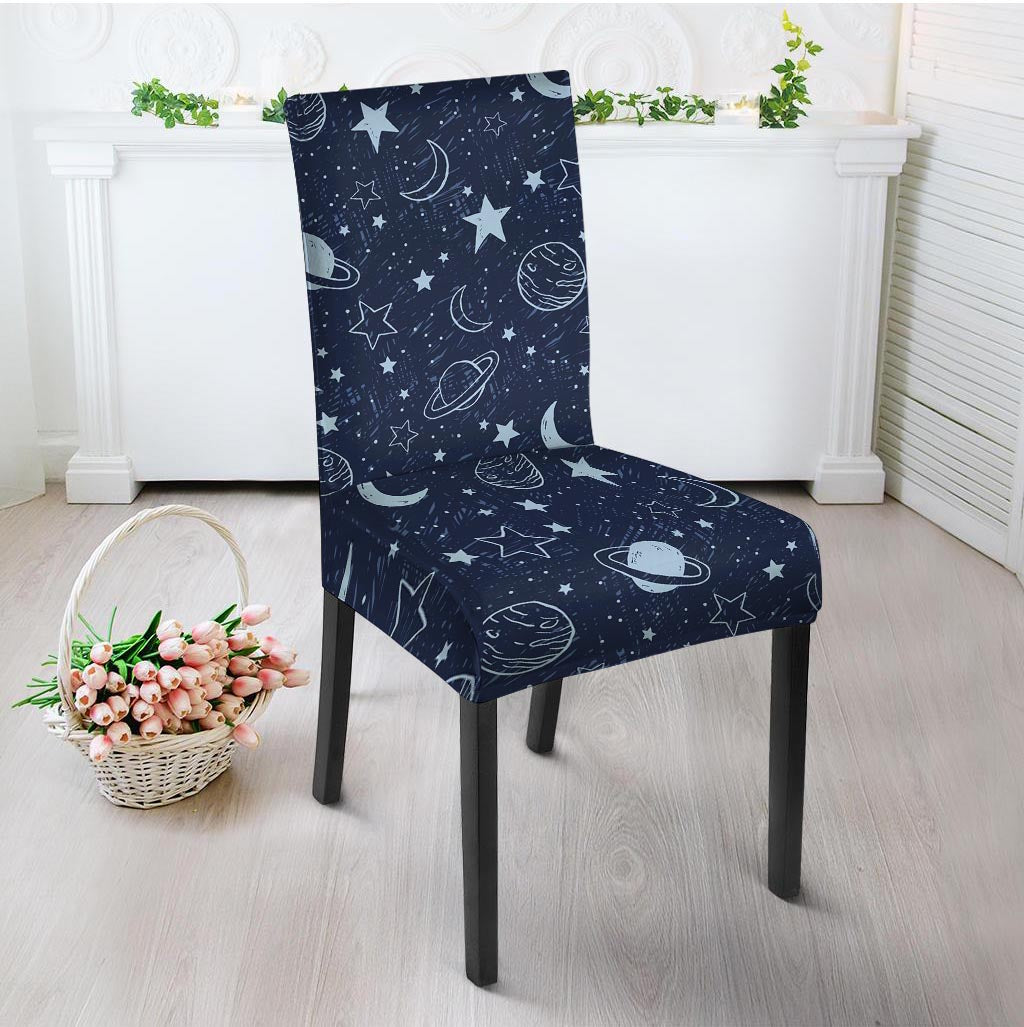 Doodle Galaxy Space Chair Cover-grizzshop