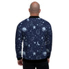 Doodle Galaxy Space Men's Bomber Jacket-grizzshop