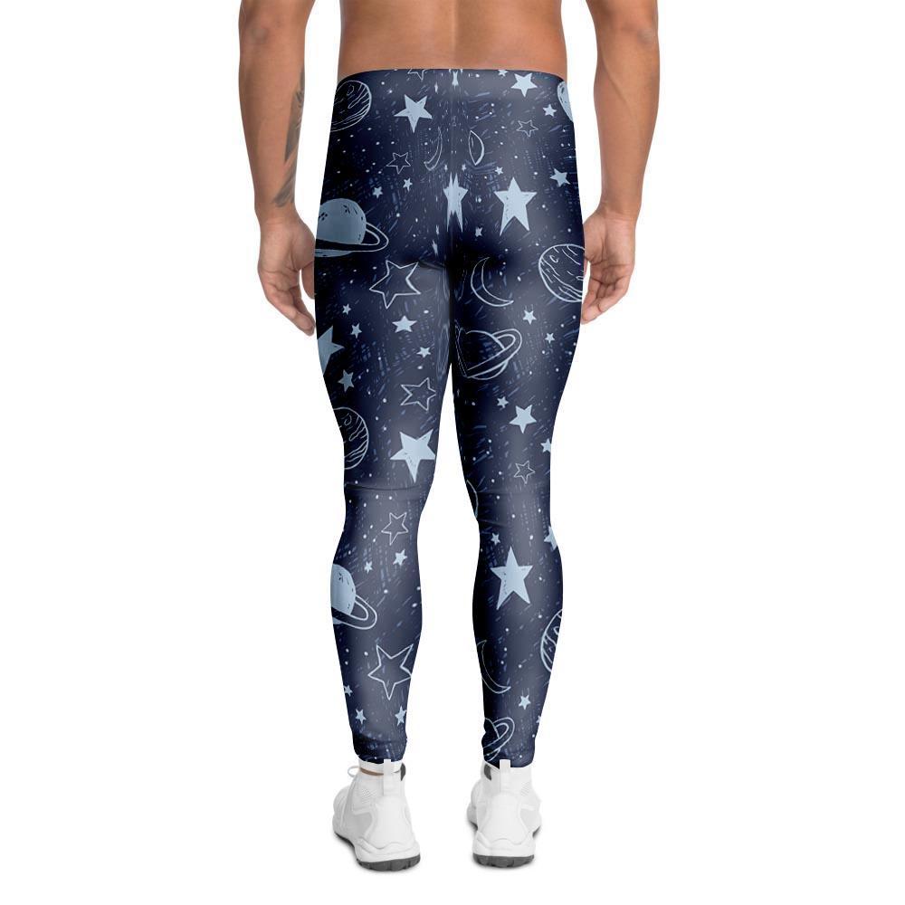 Doodle Galaxy Space Men's Leggings-grizzshop