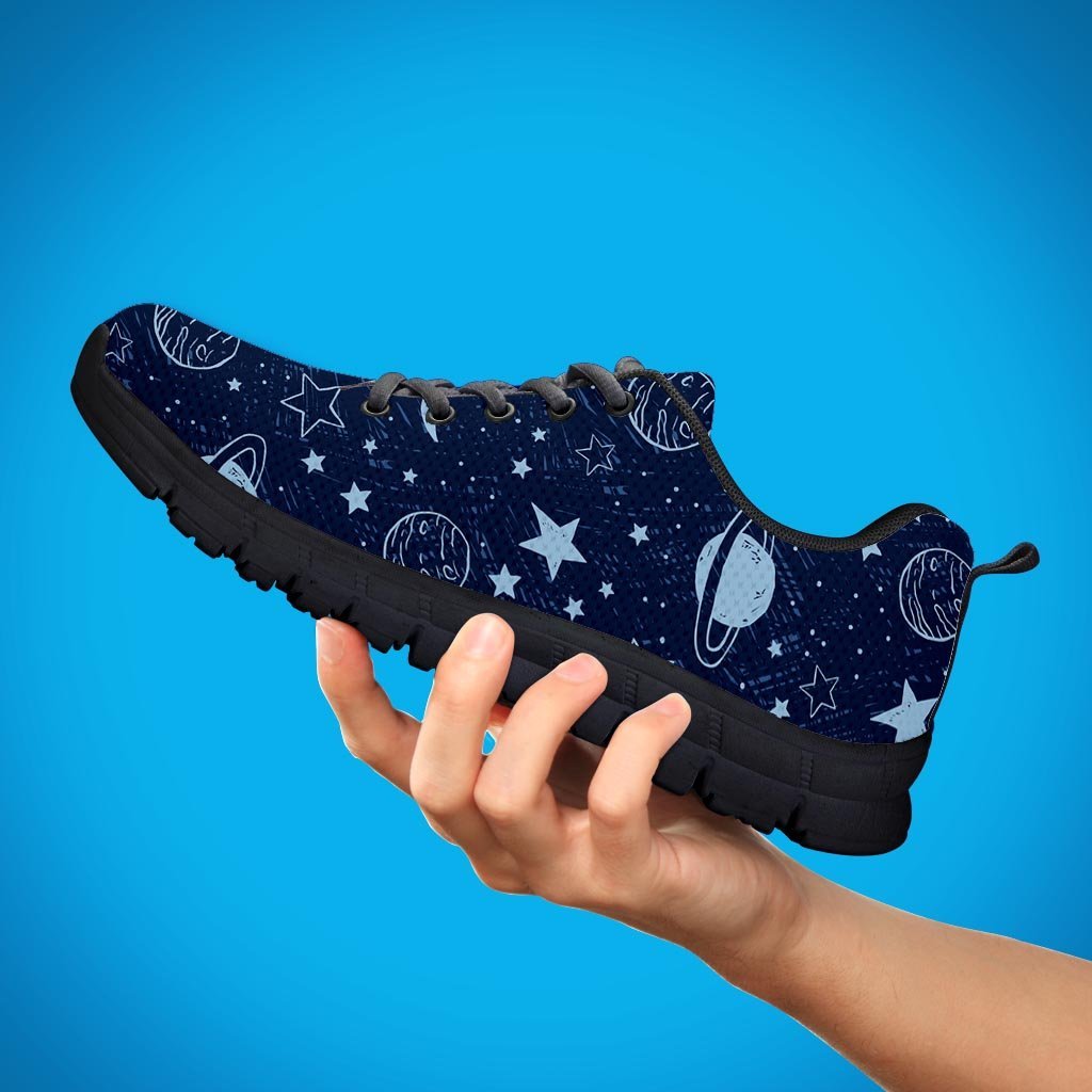 Doodle Galaxy Space Men's Sneakers-grizzshop