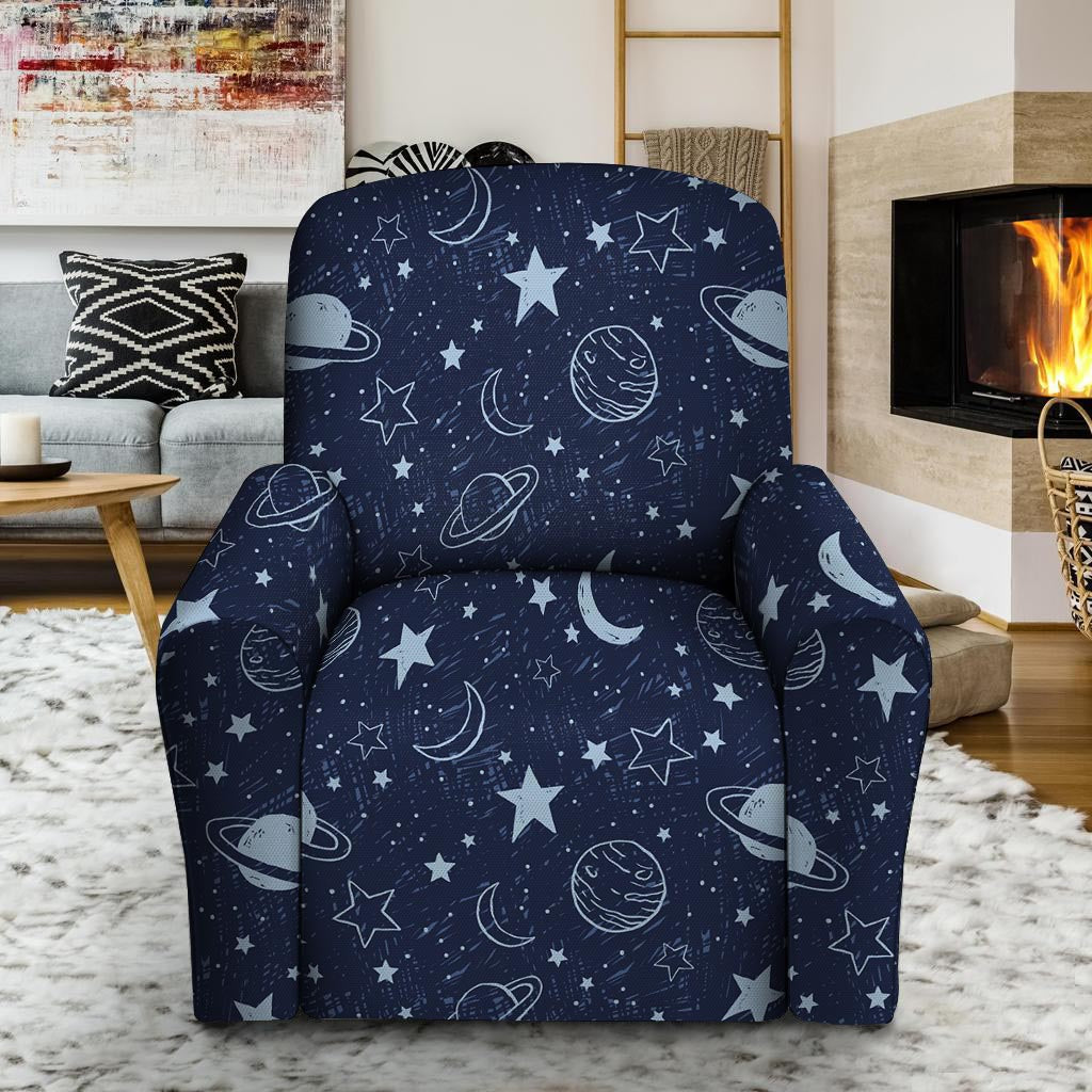 Doodle Galaxy Space Recliner Cover-grizzshop