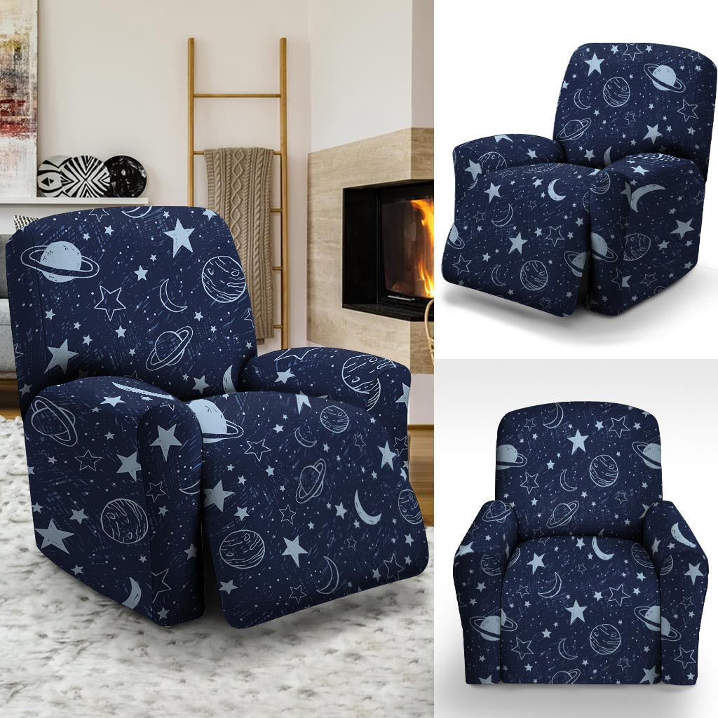 Doodle Galaxy Space Recliner Cover-grizzshop