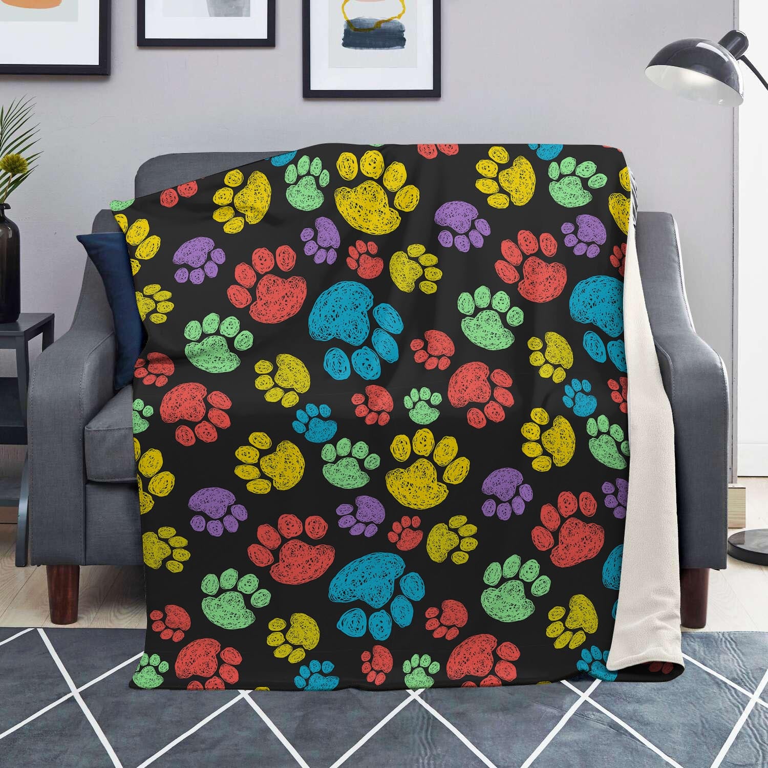 Doodle Paw Blanket-grizzshop