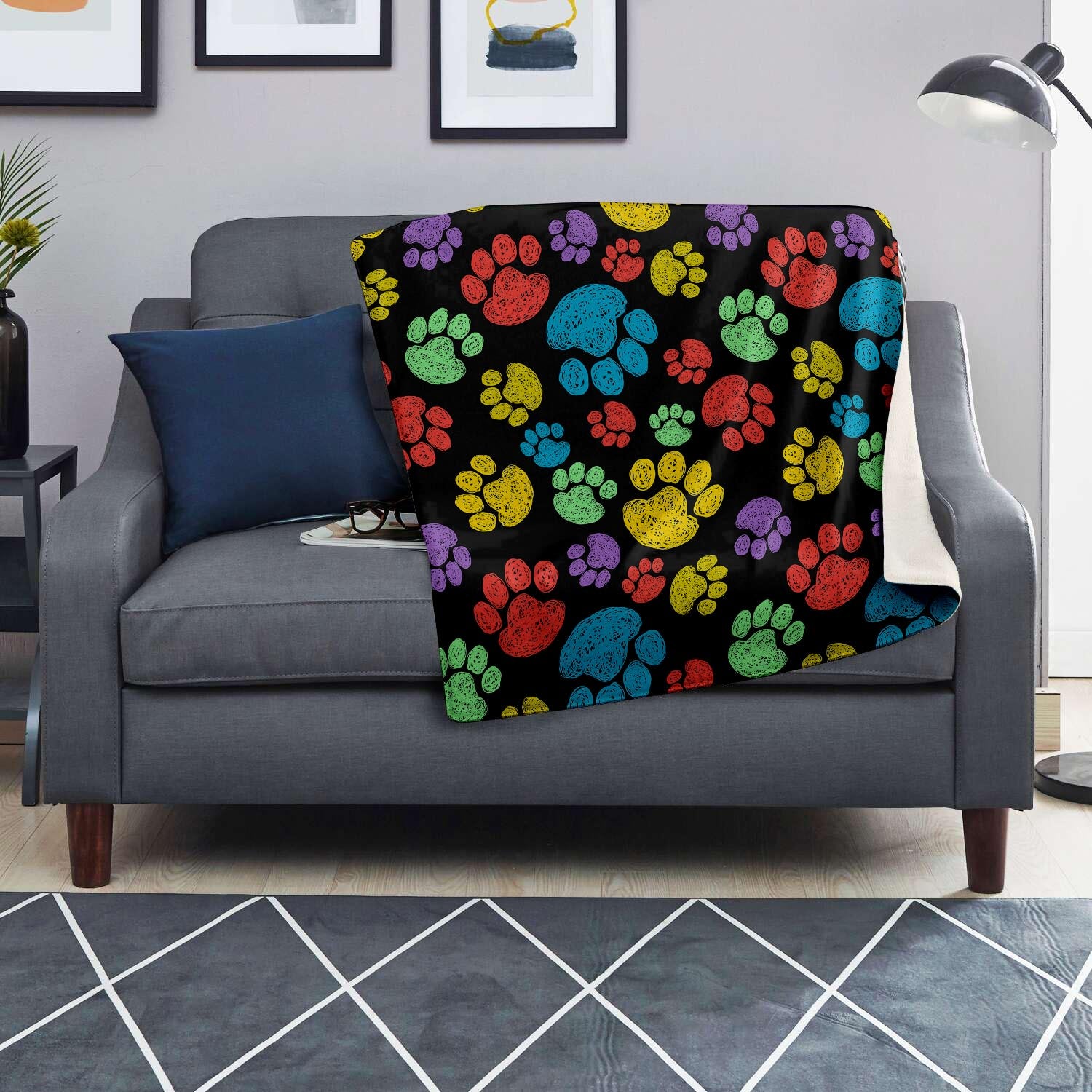 Doodle Paw Blanket-grizzshop