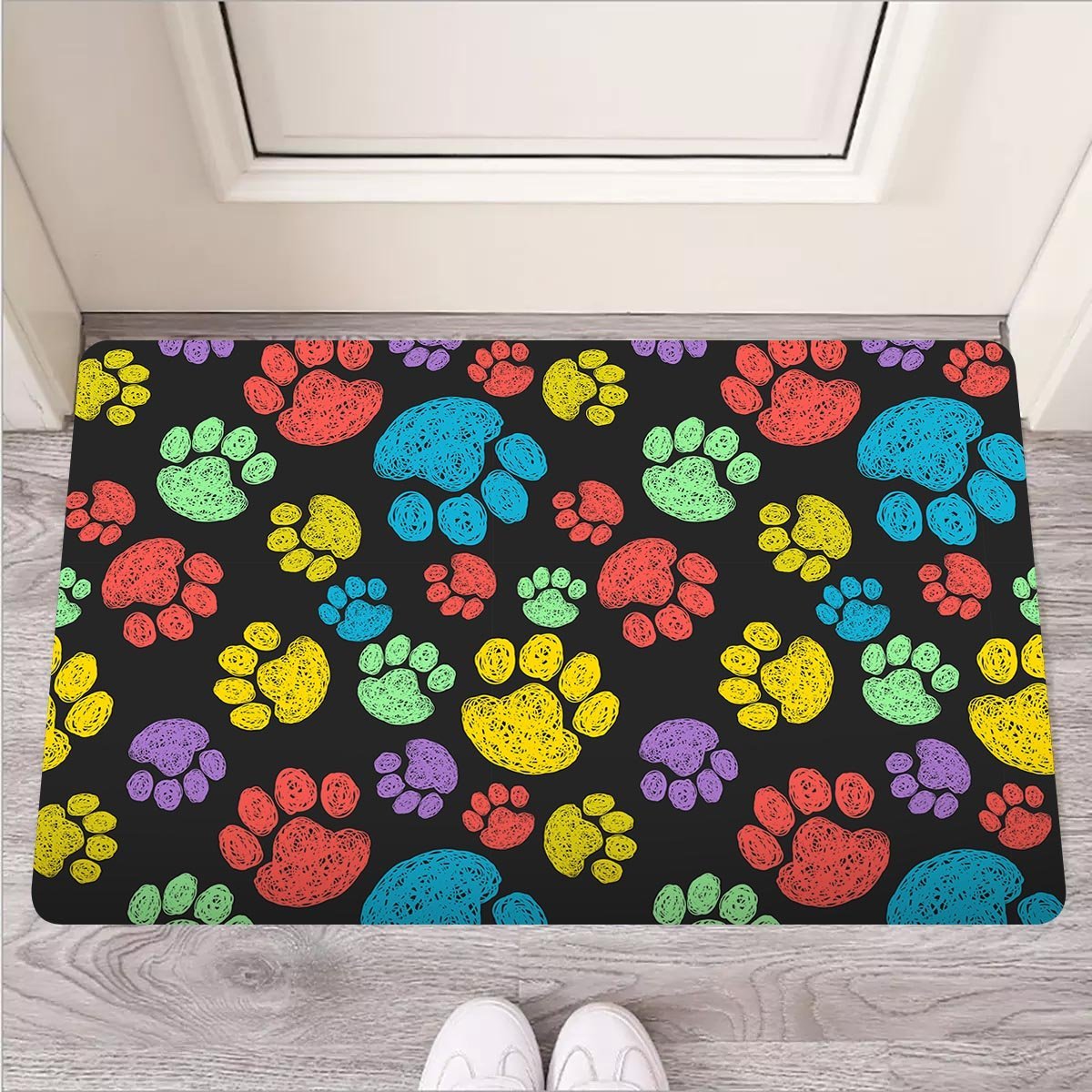 Doodle Paw Door Mat-grizzshop