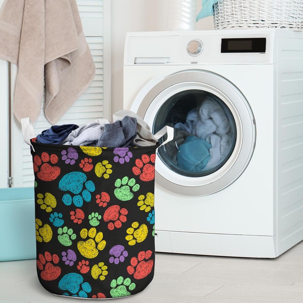 Doodle Paw Laundry Basket-grizzshop