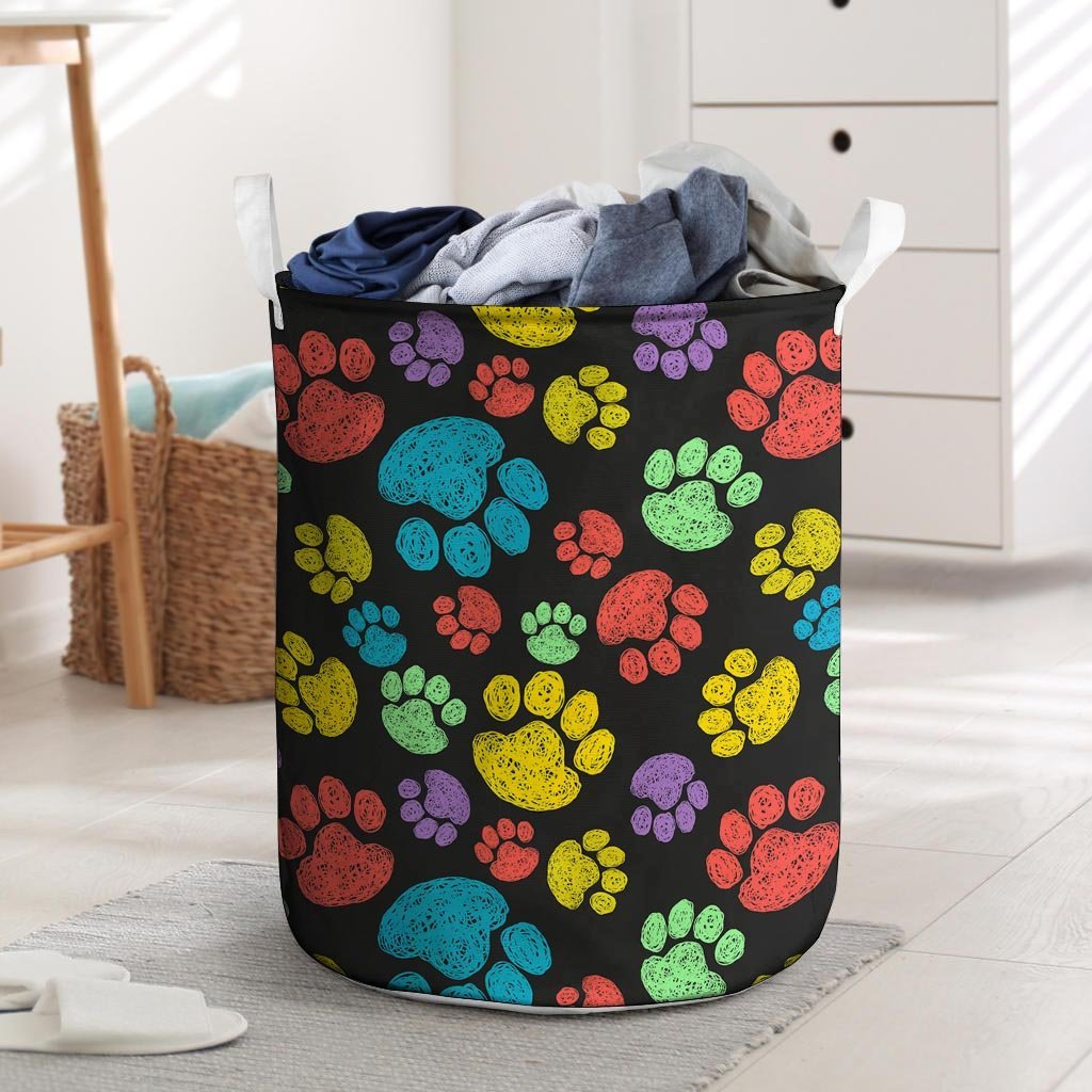 Doodle Paw Laundry Basket-grizzshop