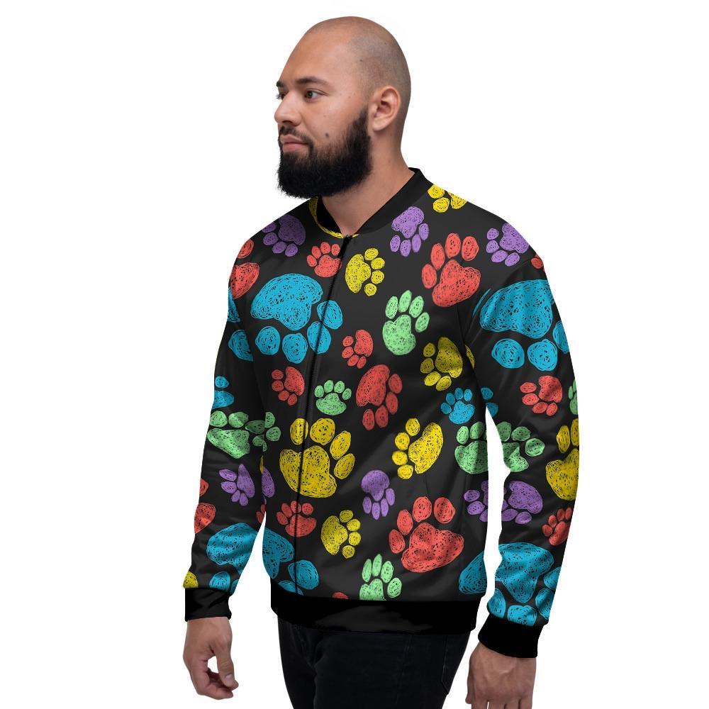 Doodle Paw Men's Bomber Jacket-grizzshop