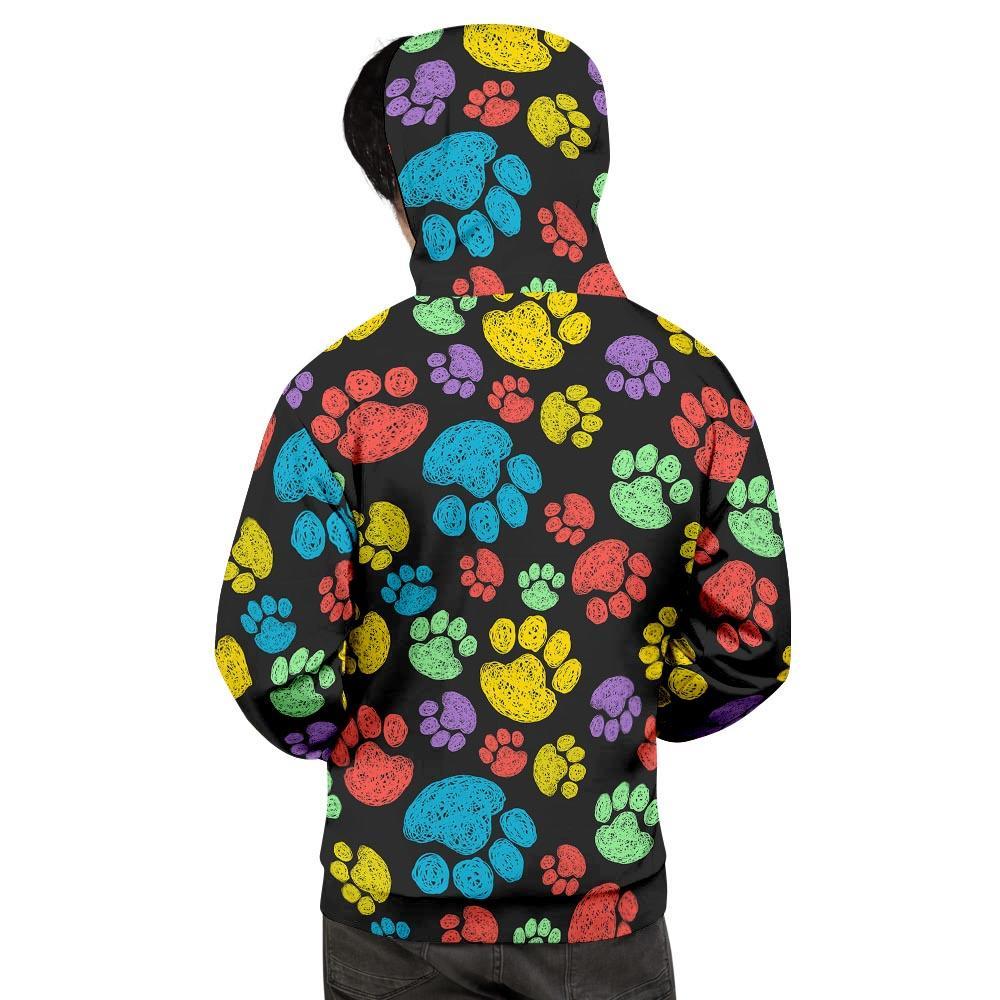 Doodle Paw Men's Hoodie-grizzshop