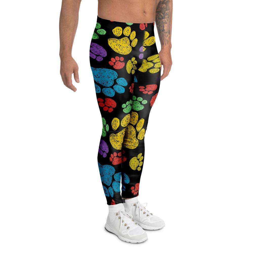 Doodle Paw Men's Leggings-grizzshop