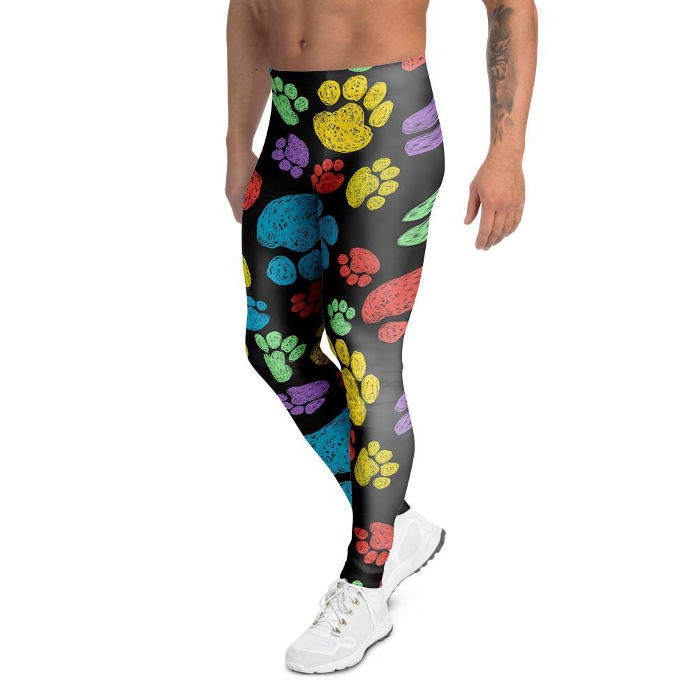 Doodle Paw Men's Leggings-grizzshop