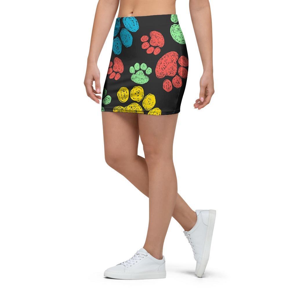 Doodle Paw Mini Skirt-grizzshop