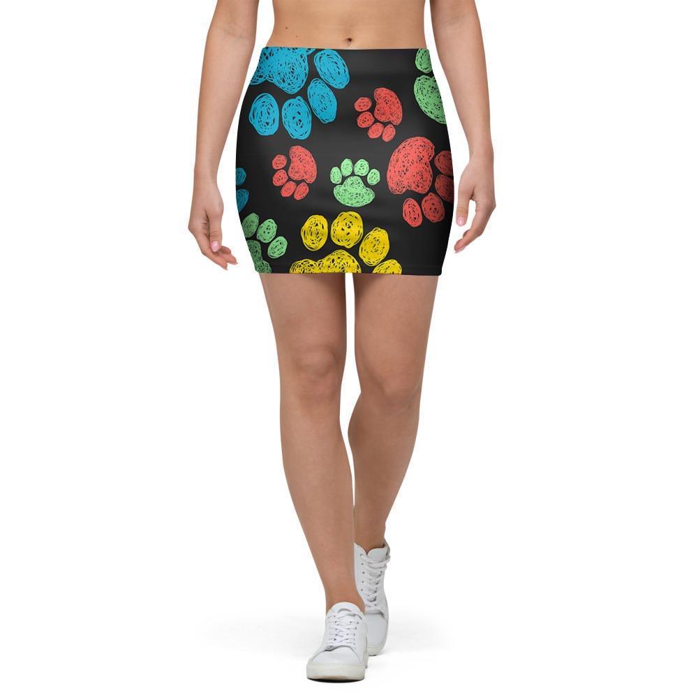 Doodle Paw Mini Skirt-grizzshop