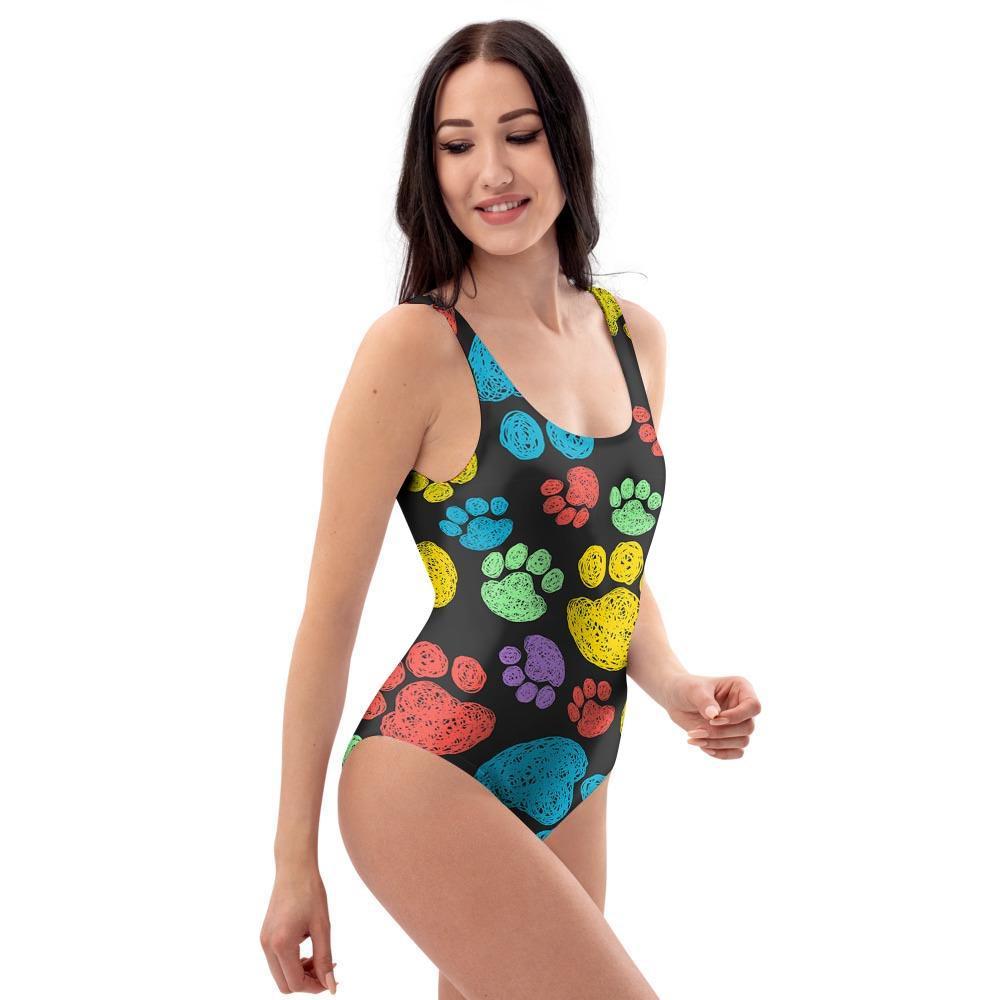 Doodle Paw One Piece Swimsuite-grizzshop