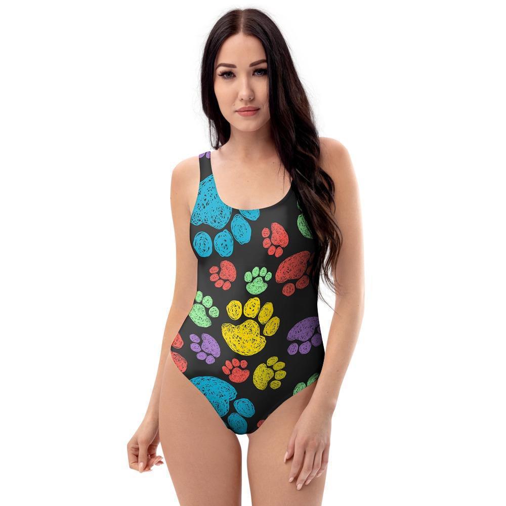 Doodle Paw One Piece Swimsuite-grizzshop