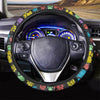 Doodle Paw Steering Wheel Cover-grizzshop