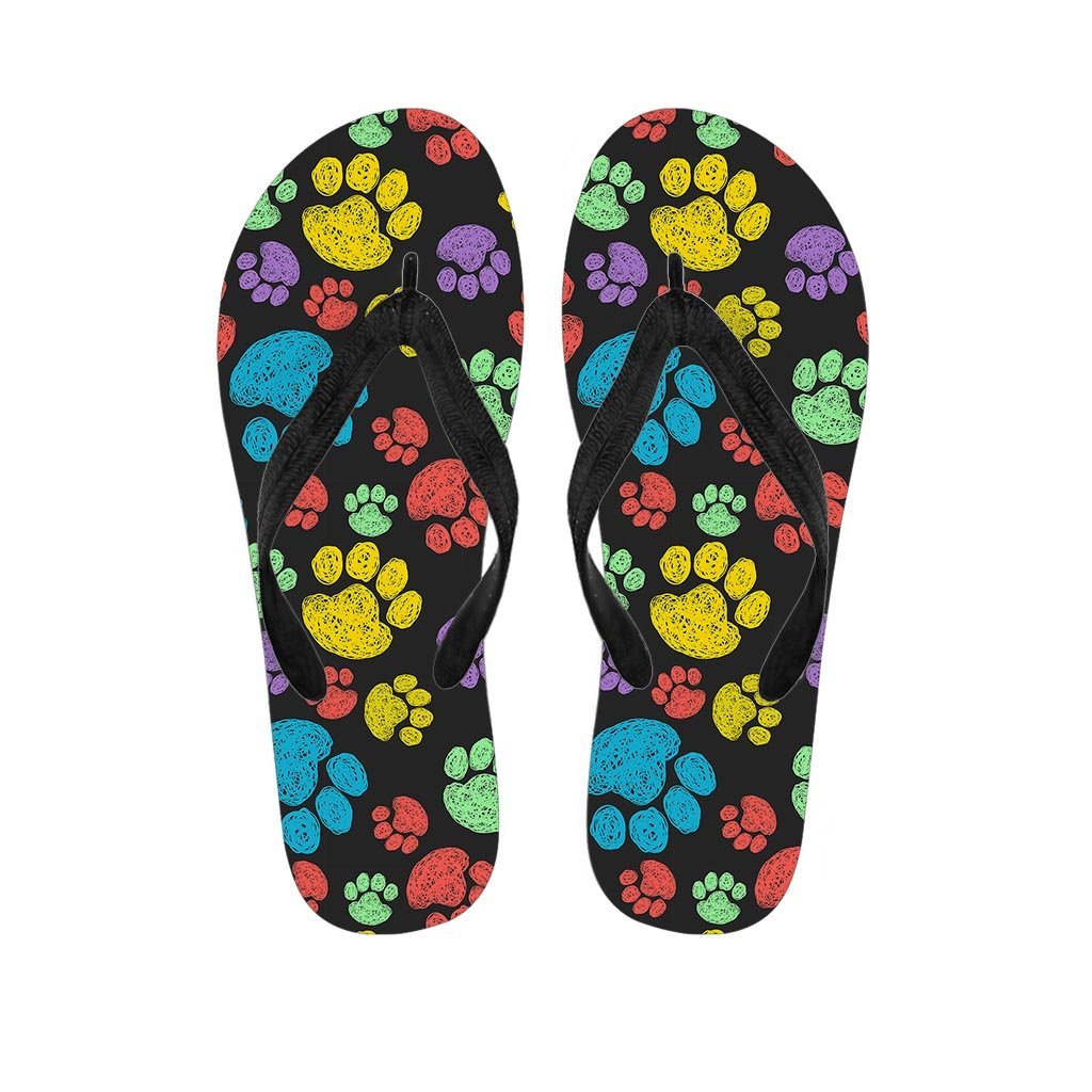 Doodle Paw Women's Flip Flops-grizzshop