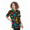 Doodle Paw Women's Short Sleeve Shirts-grizzshop