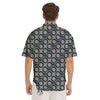 Dot 3D Geometric Print Pattern Men's Short Sleeve Shirts-grizzshop