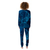 Dot Geometric Teal Polygonal Print Women's Pajamas-grizzshop