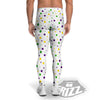 Dot Mardi Gras Print Pattern Men's Leggings-grizzshop