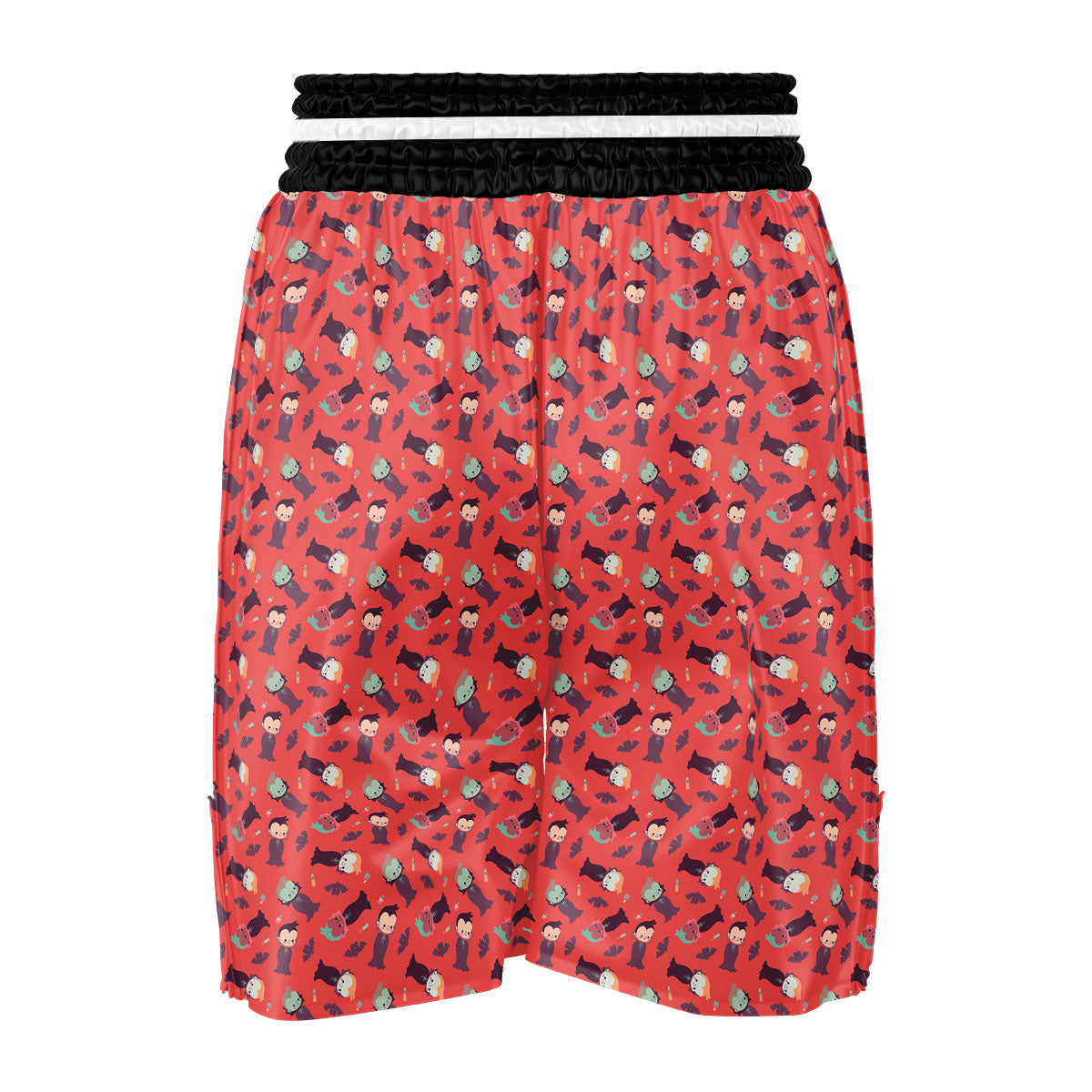 Dracula Cartoon Print Pattern Boxing Shorts-grizzshop