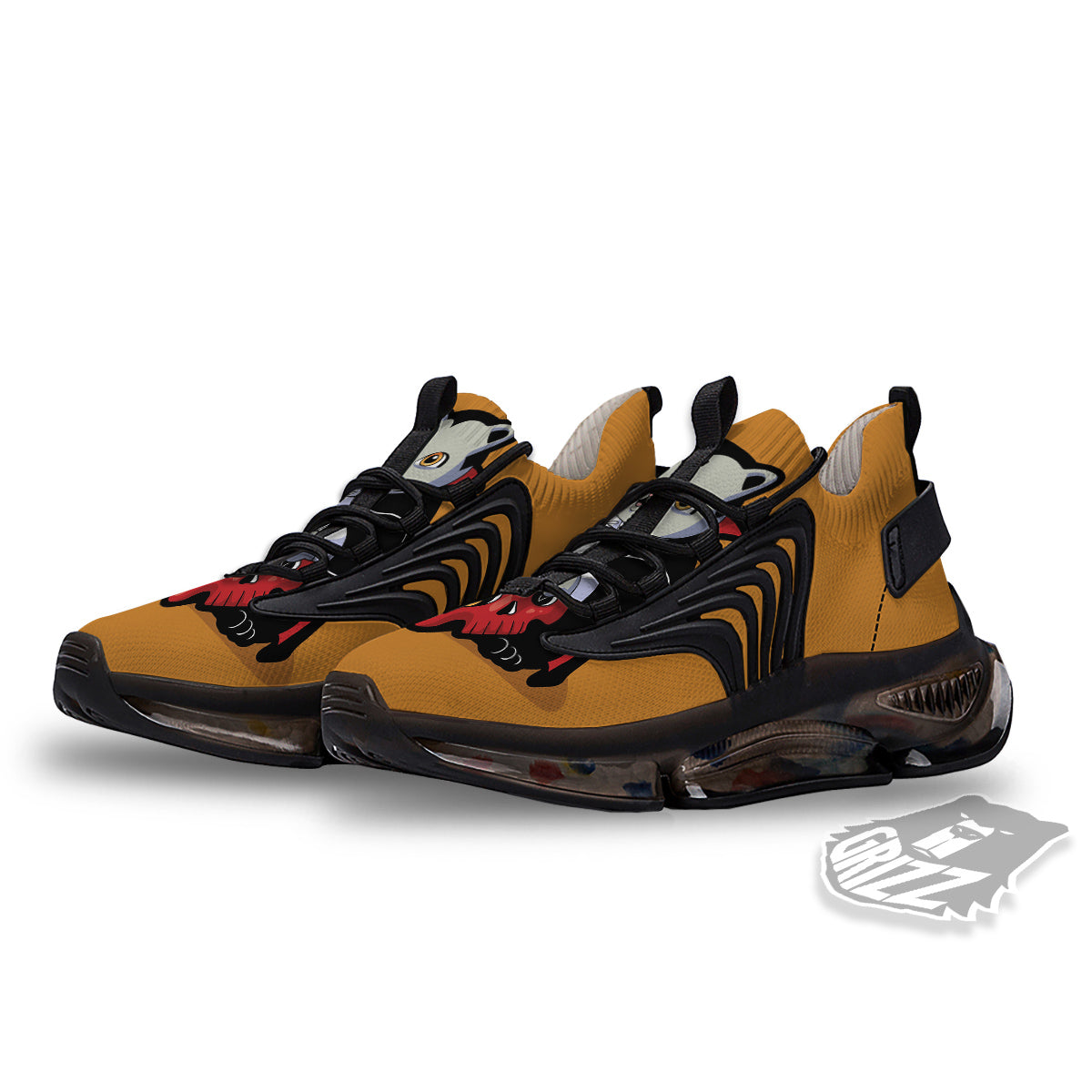 Dracula Cute Cat Print Black Gym Shoes-grizzshop