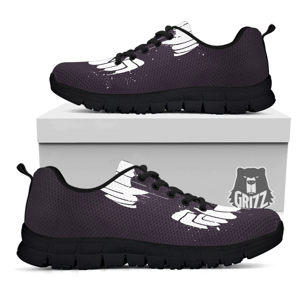 Dracula Fang Print Black Sneaker-grizzshop