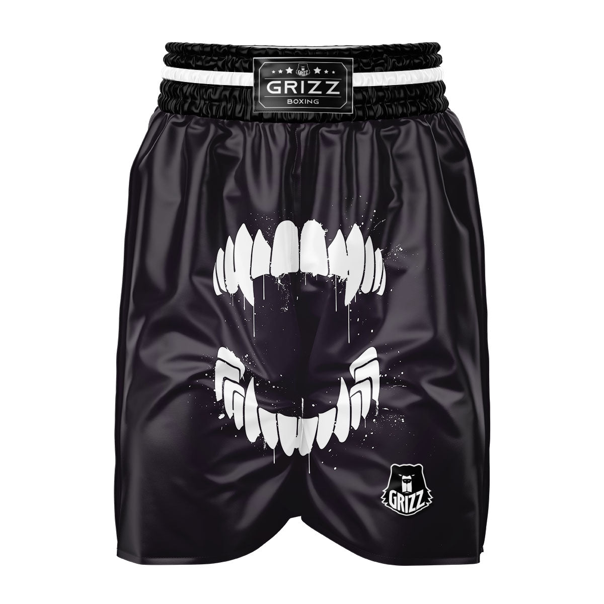 Dracula Fang Print Boxing Shorts-grizzshop
