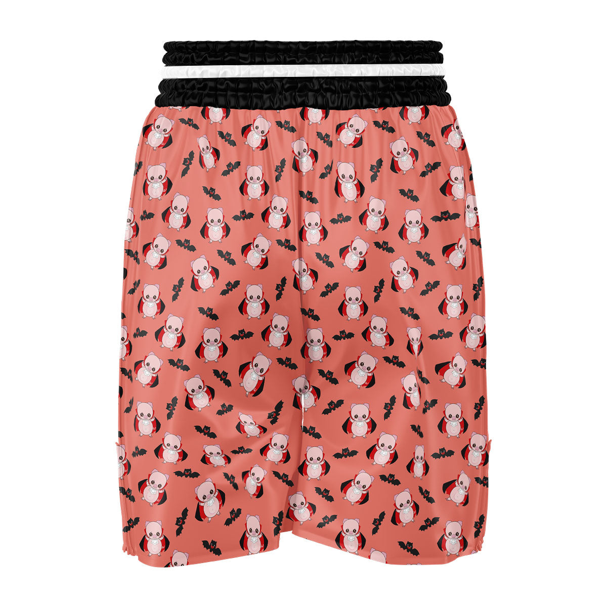 Dracula Pig Print Pattern Boxing Shorts-grizzshop