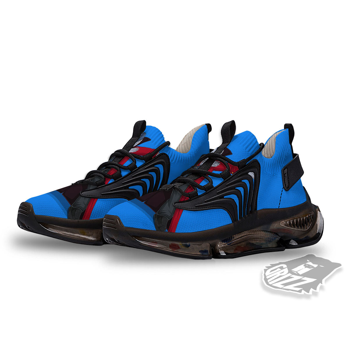 Dracula Vampire Dap Print Black Gym Shoes-grizzshop