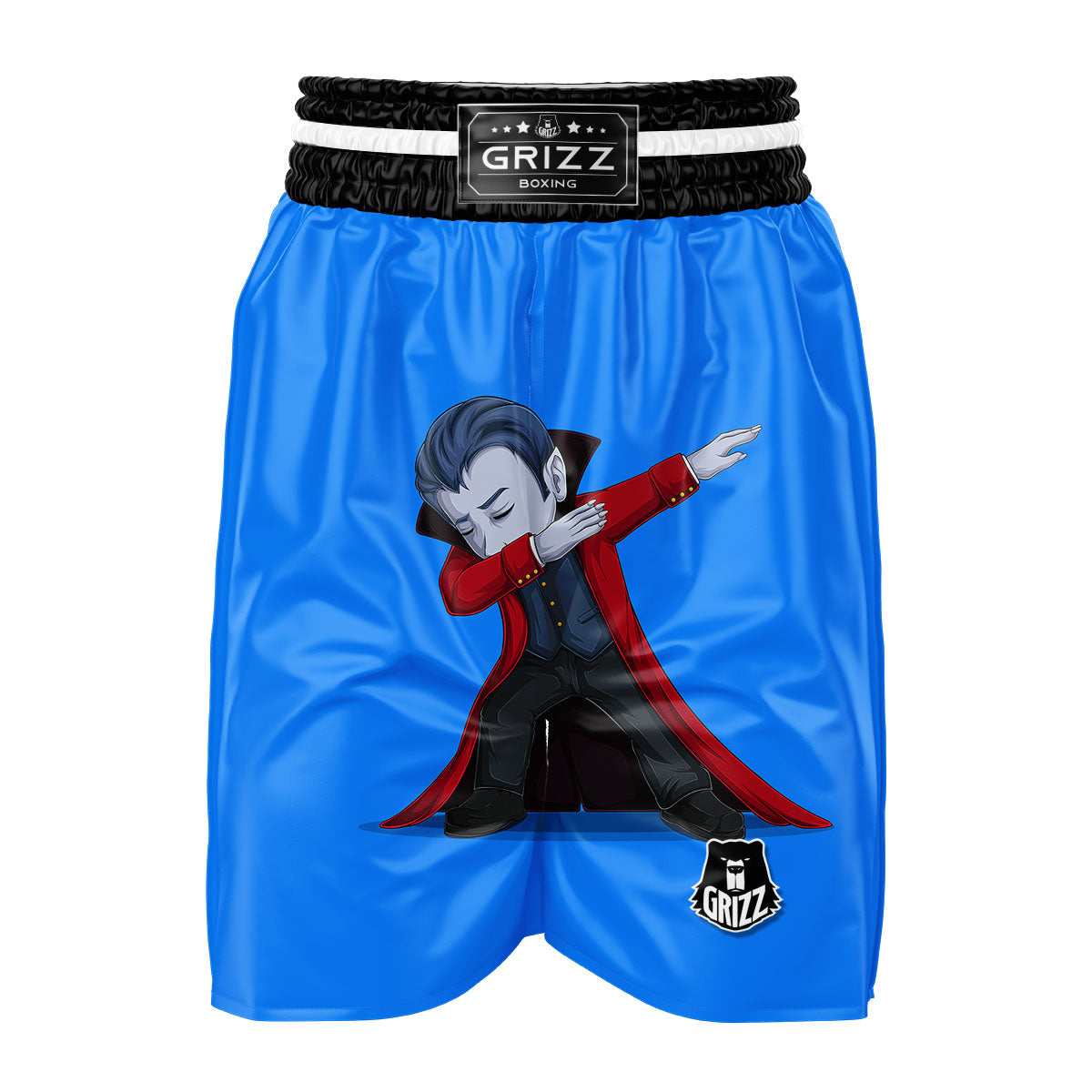 Dracula Vampire Dap Print Boxing Shorts-grizzshop