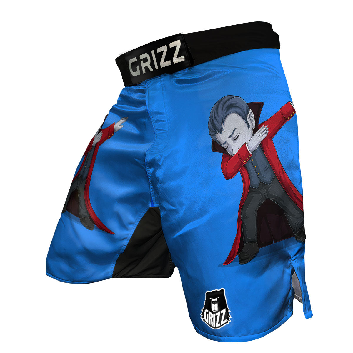 Dracula Vampire Dap Print MMA Shorts-grizzshop
