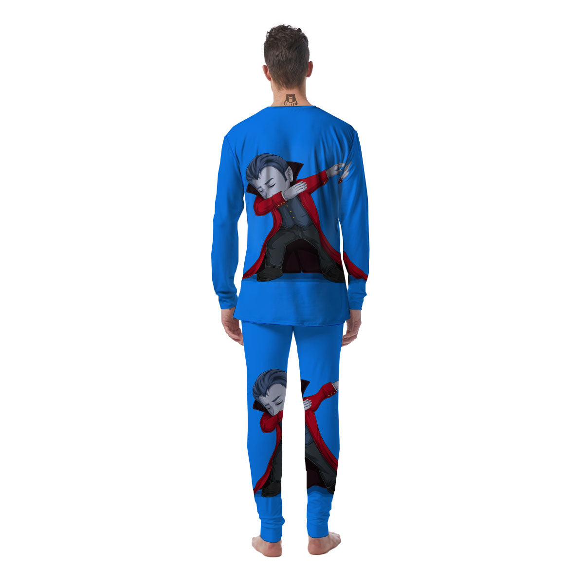 Dracula Vampire Dap Print Men's Pajamas-grizzshop