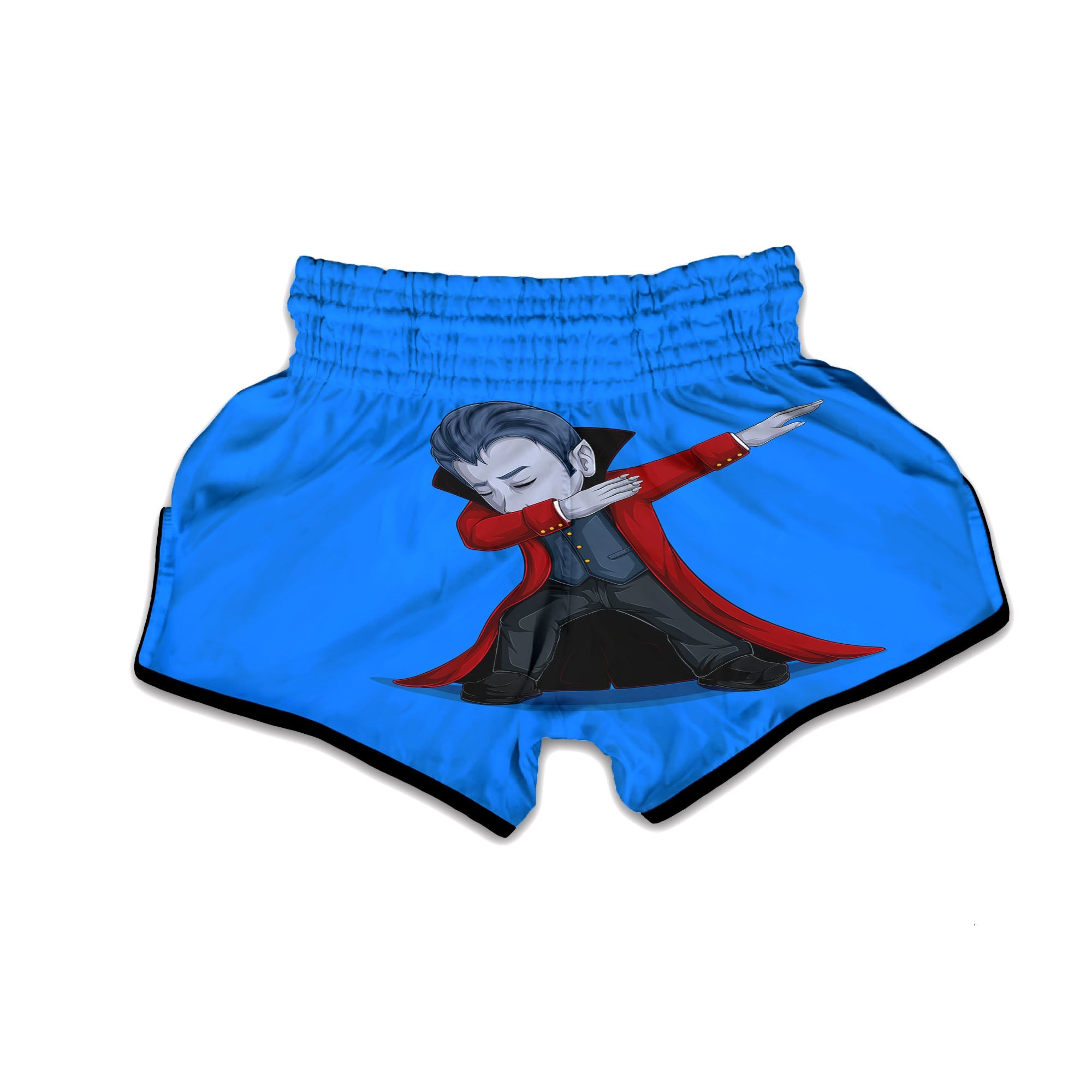 Dracula Vampire Dap Print Muay Thai Boxing Shorts-grizzshop