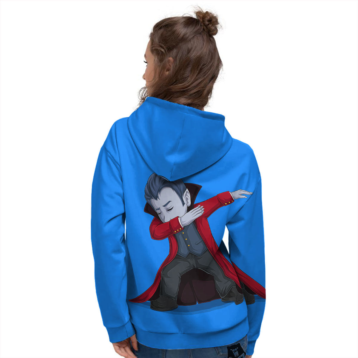 Dracula Vampire Dap Print Women's Hoodie-grizzshop