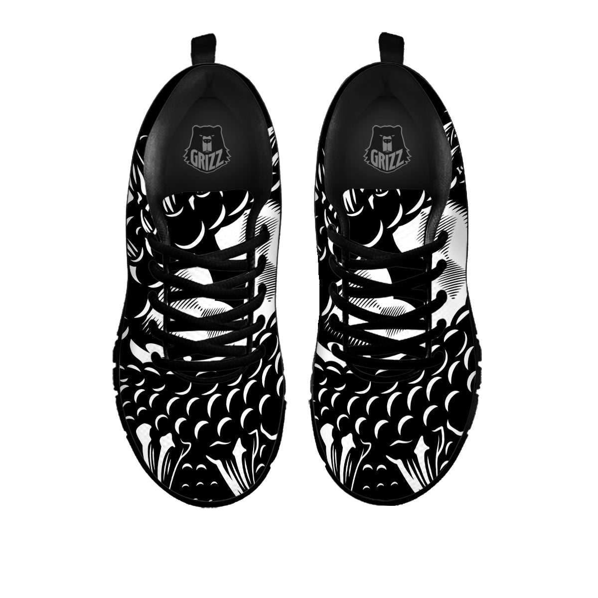 Dragon Eye Print Black Sneaker-grizzshop