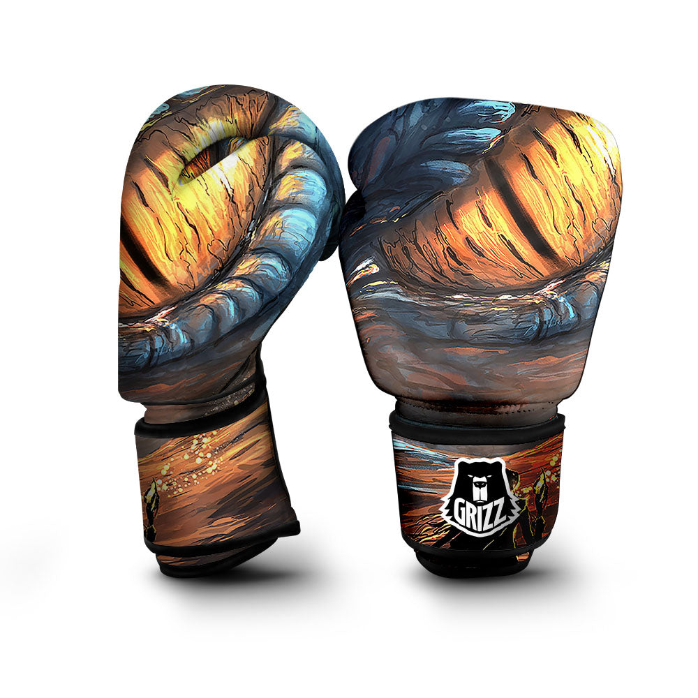 Dragon Eyes Watercolor Print Boxing Gloves-grizzshop