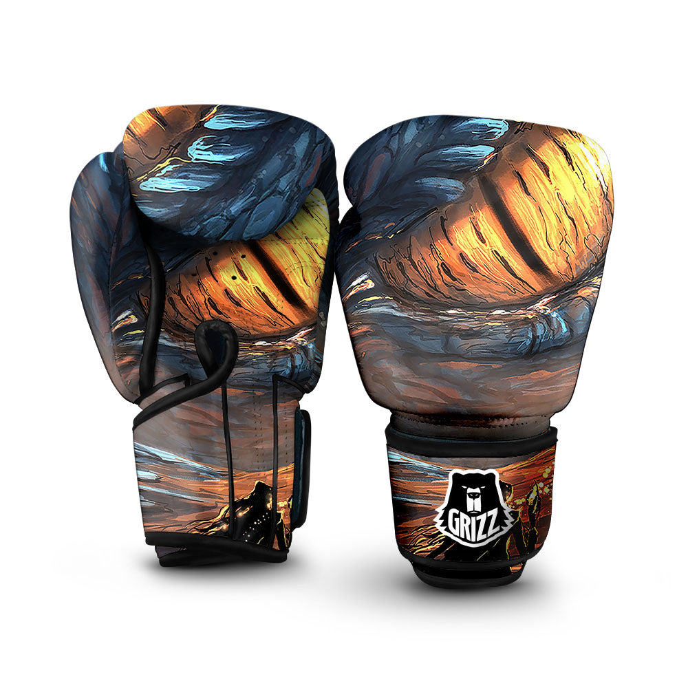 Dragon Eyes Watercolor Print Boxing Gloves-grizzshop