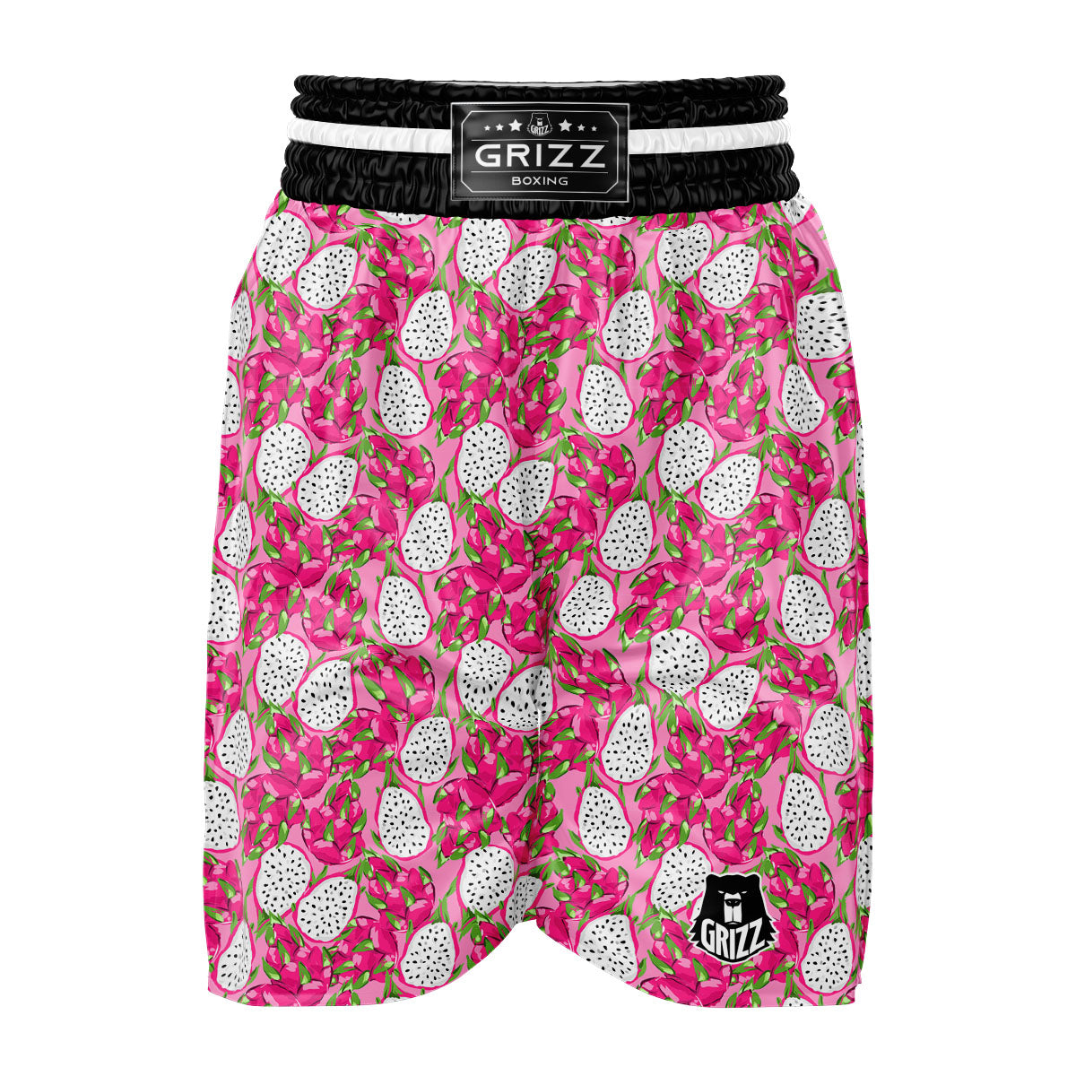Dragon Fruit Print Pattern Boxing Shorts-grizzshop
