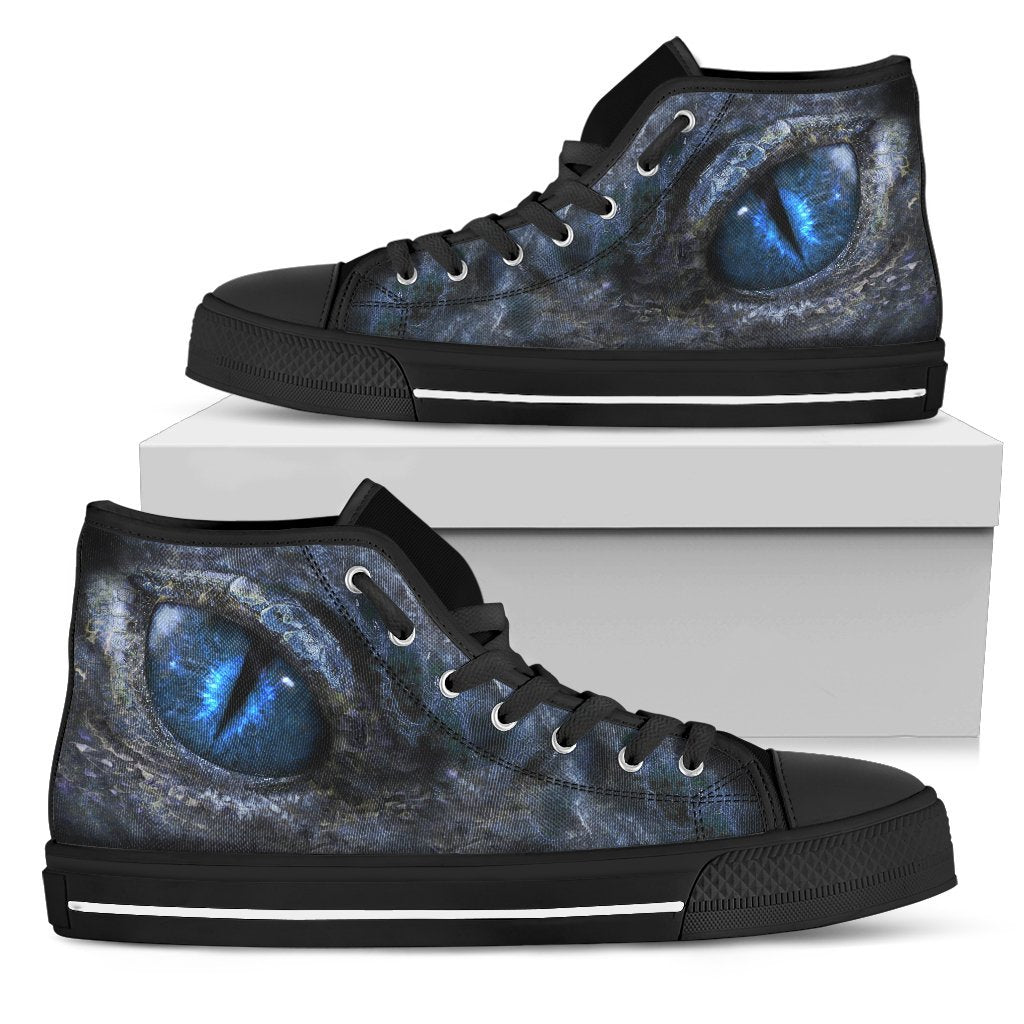Dragon Game of Throne Black Men's Classic High Top Canvas Shoes For Men-grizzshop