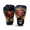 Dragon Red Eye Fire Print Boxing Gloves-grizzshop