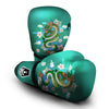 Dragon Tattoo Green Japanese Print Boxing Gloves-grizzshop