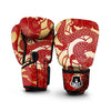 Dragon Tattoo Red Japanese Print Boxing Gloves-grizzshop