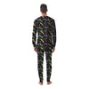 Dragonfly Black Purple And Teal Print Pattern Men's Pajamas-grizzshop