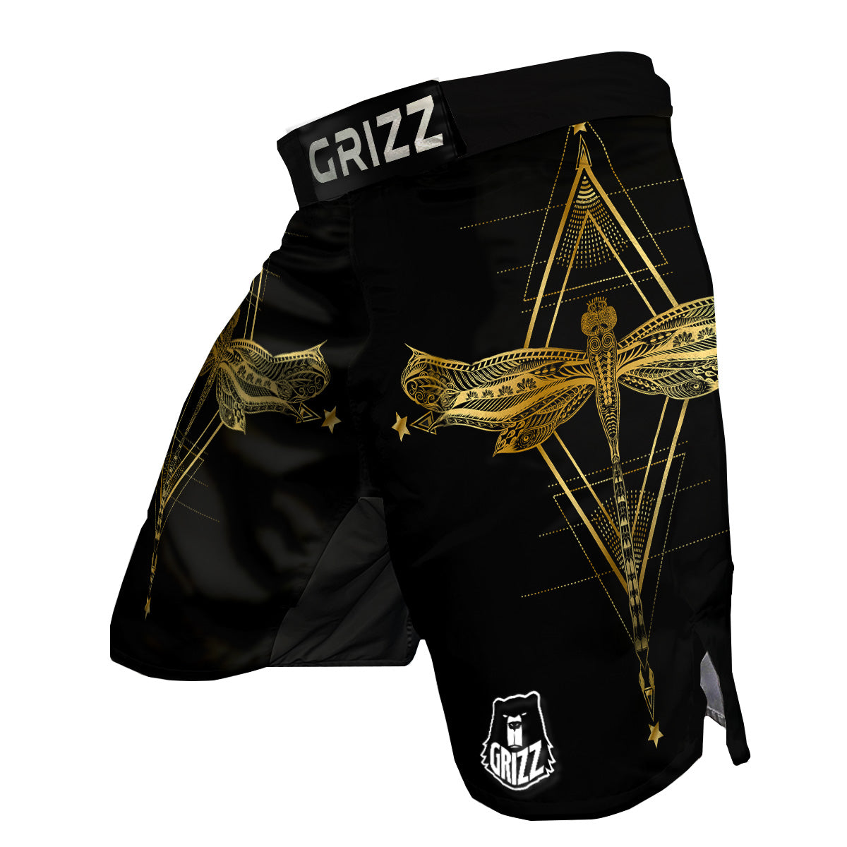 Dragonfly Boho Spiritual Print MMA Shorts-grizzshop