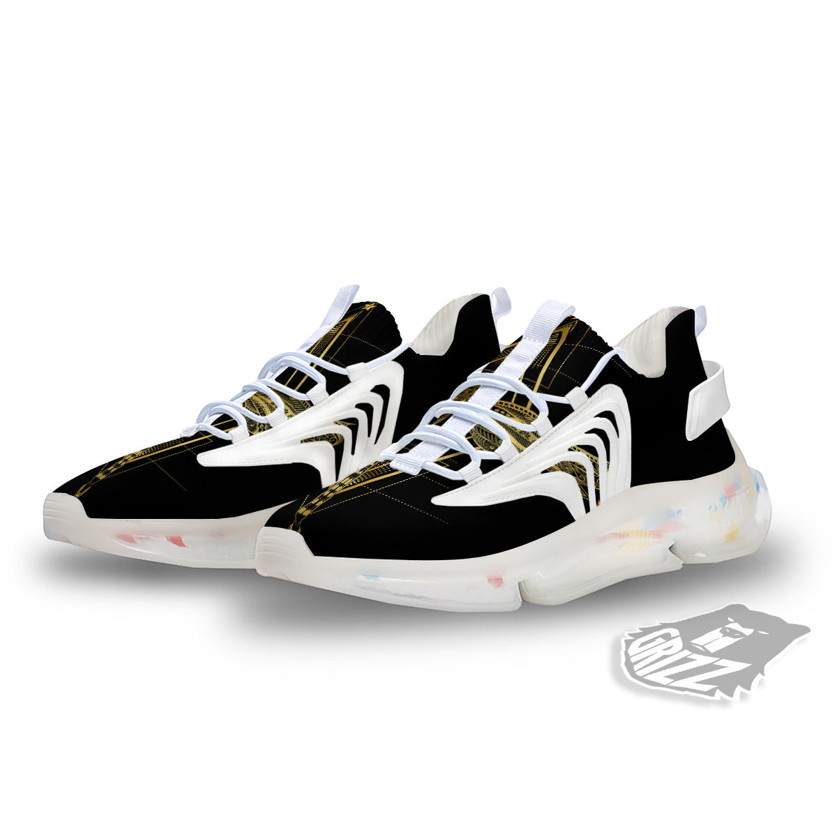 Dragonfly Boho Spiritual Print White Gym Shoes-grizzshop