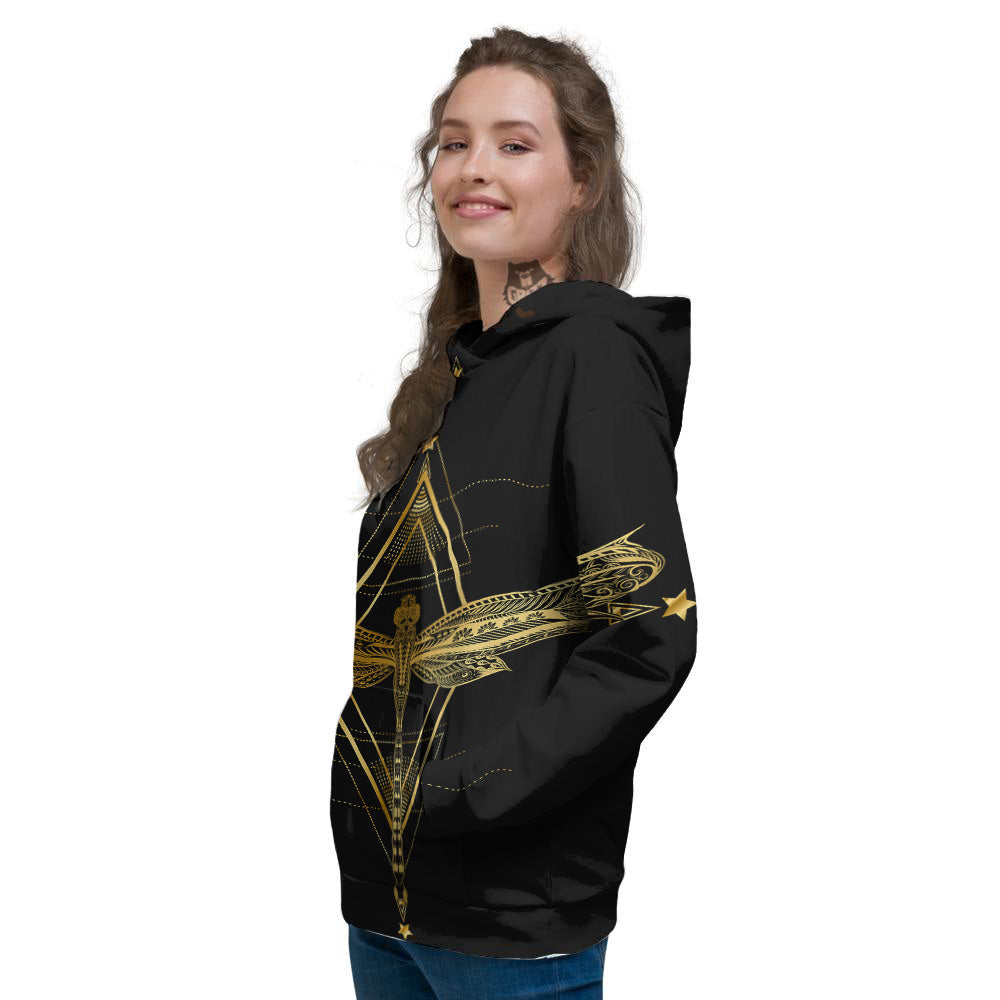 Dragonfly Boho Spiritual Print Women's Hoodie-grizzshop
