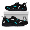 Dragonfly Polka Dot Print Pattern Black Sneaker-grizzshop